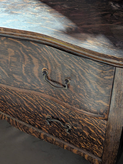 Antique Tiger Oak Dresser with Swivel Mirror - view 3