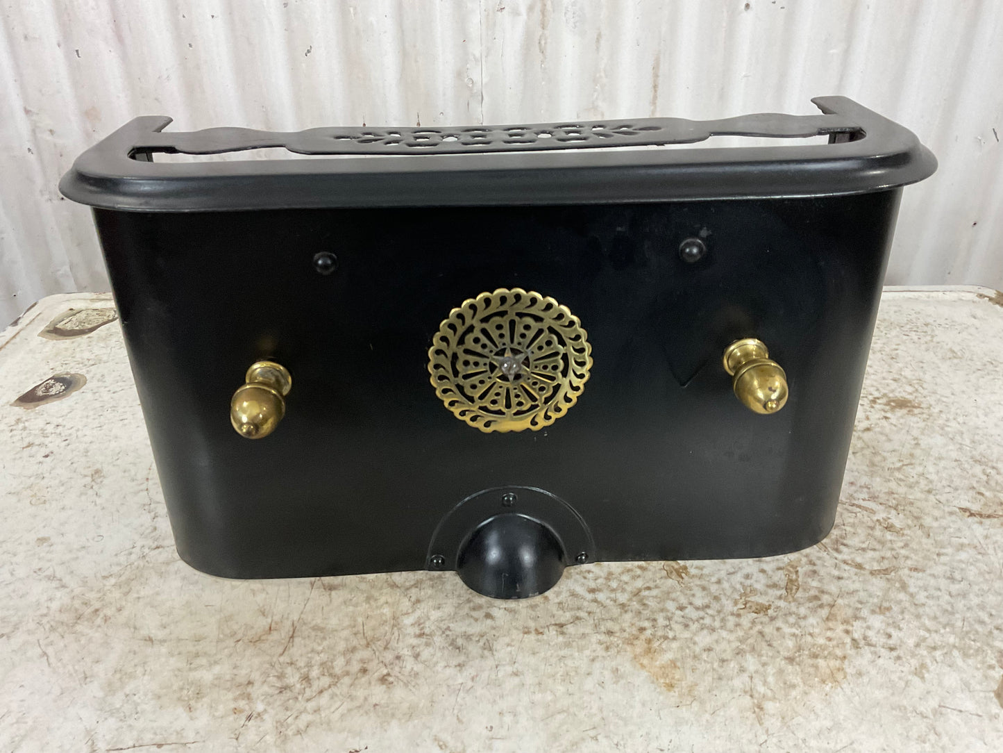 Antique Victorian 1870’s Fireplace Metal Foot Warmer