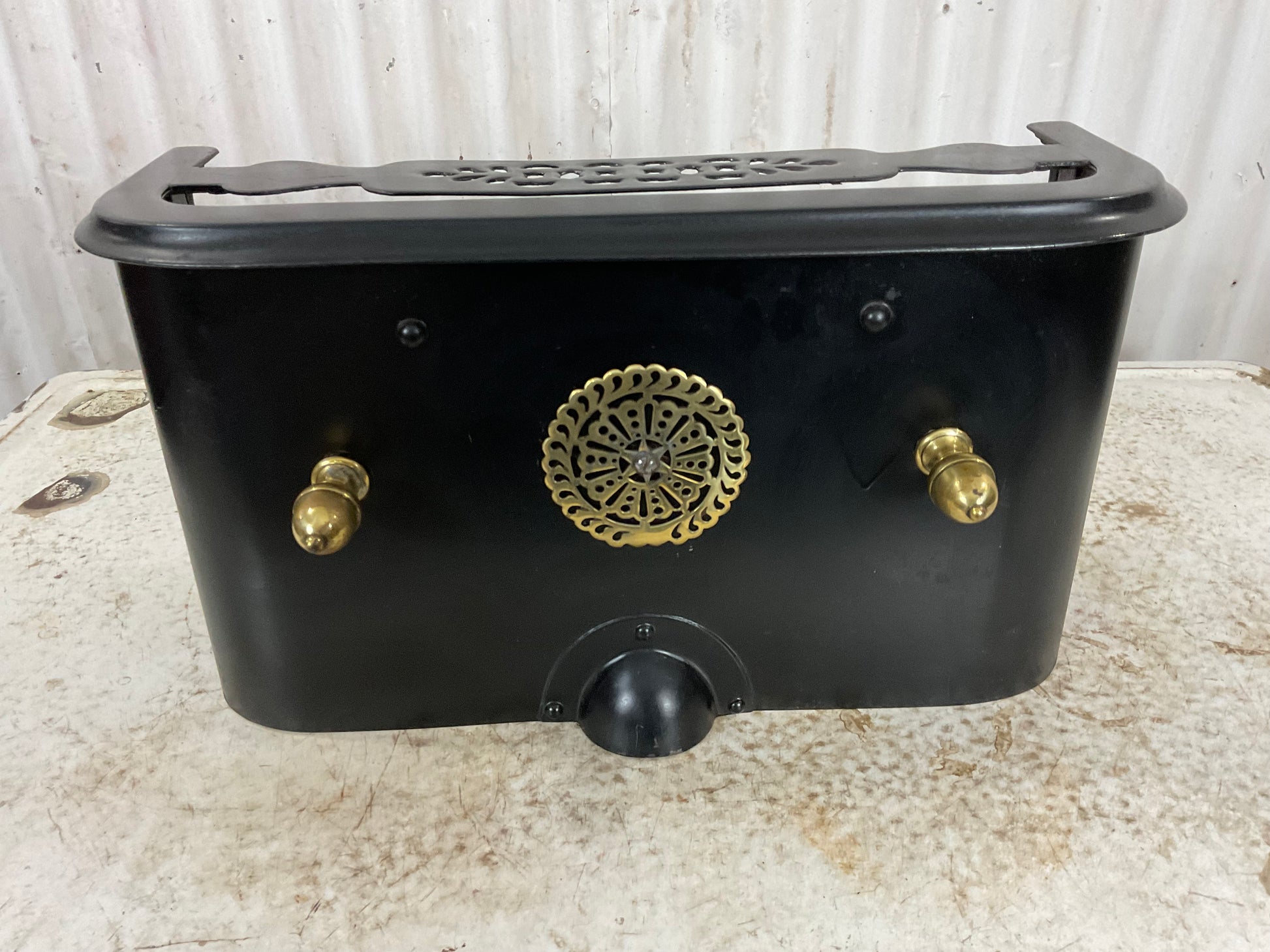 Antique Victorian 1870’s Fireplace Metal Foot Warmer