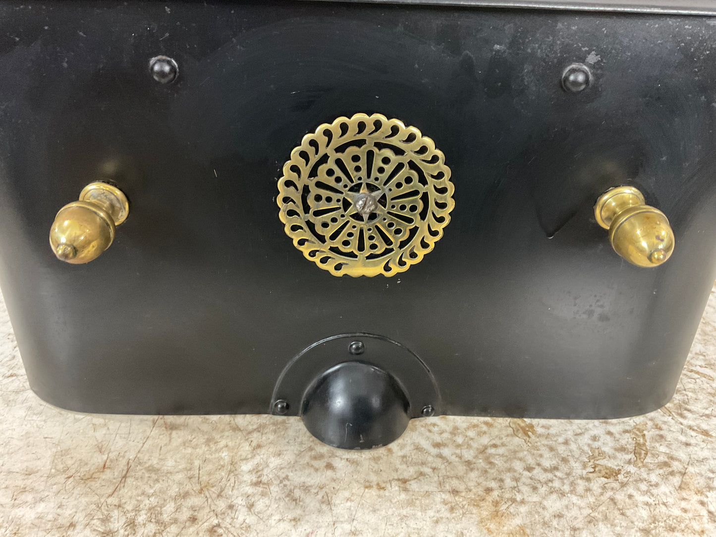 Antique Victorian 1870’s Fireplace Metal Foot Warmer - view 3
