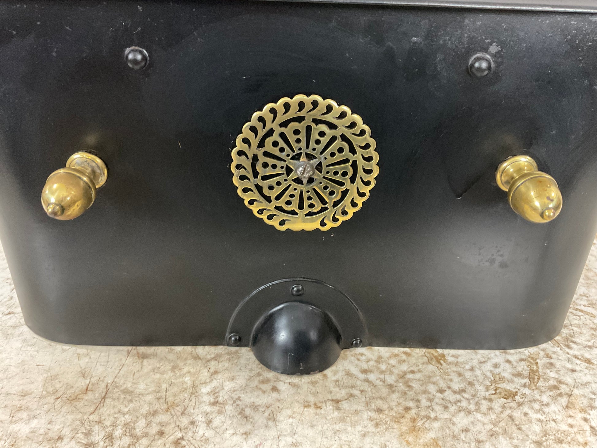 Antique Victorian 1870’s Fireplace Metal Foot Warmer - view 3