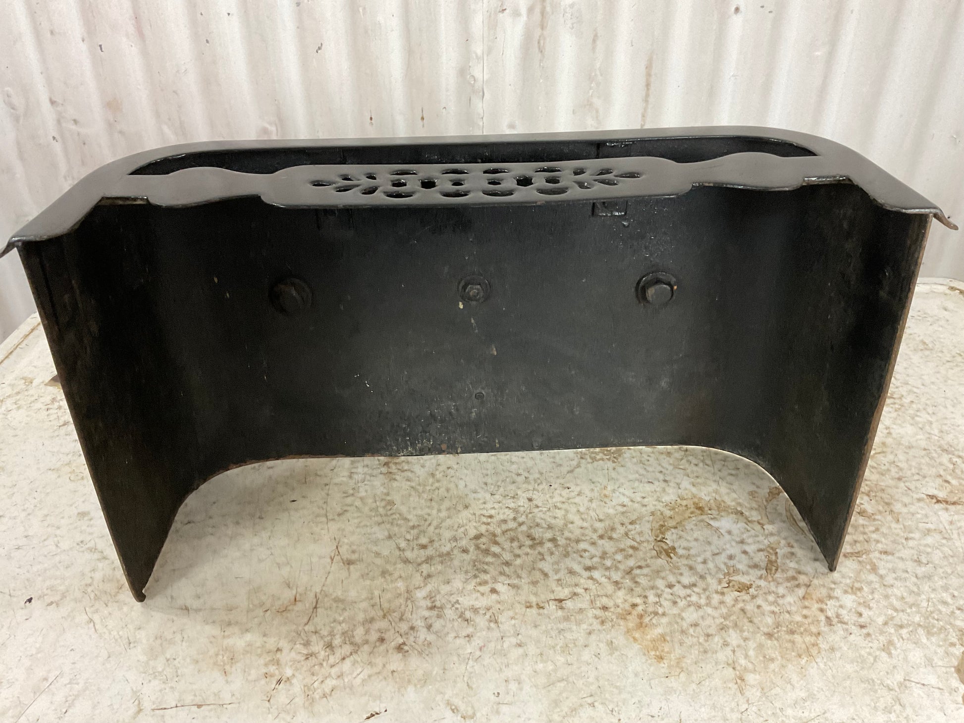 Antique Victorian 1870’s Fireplace Metal Foot Warmer - view 4