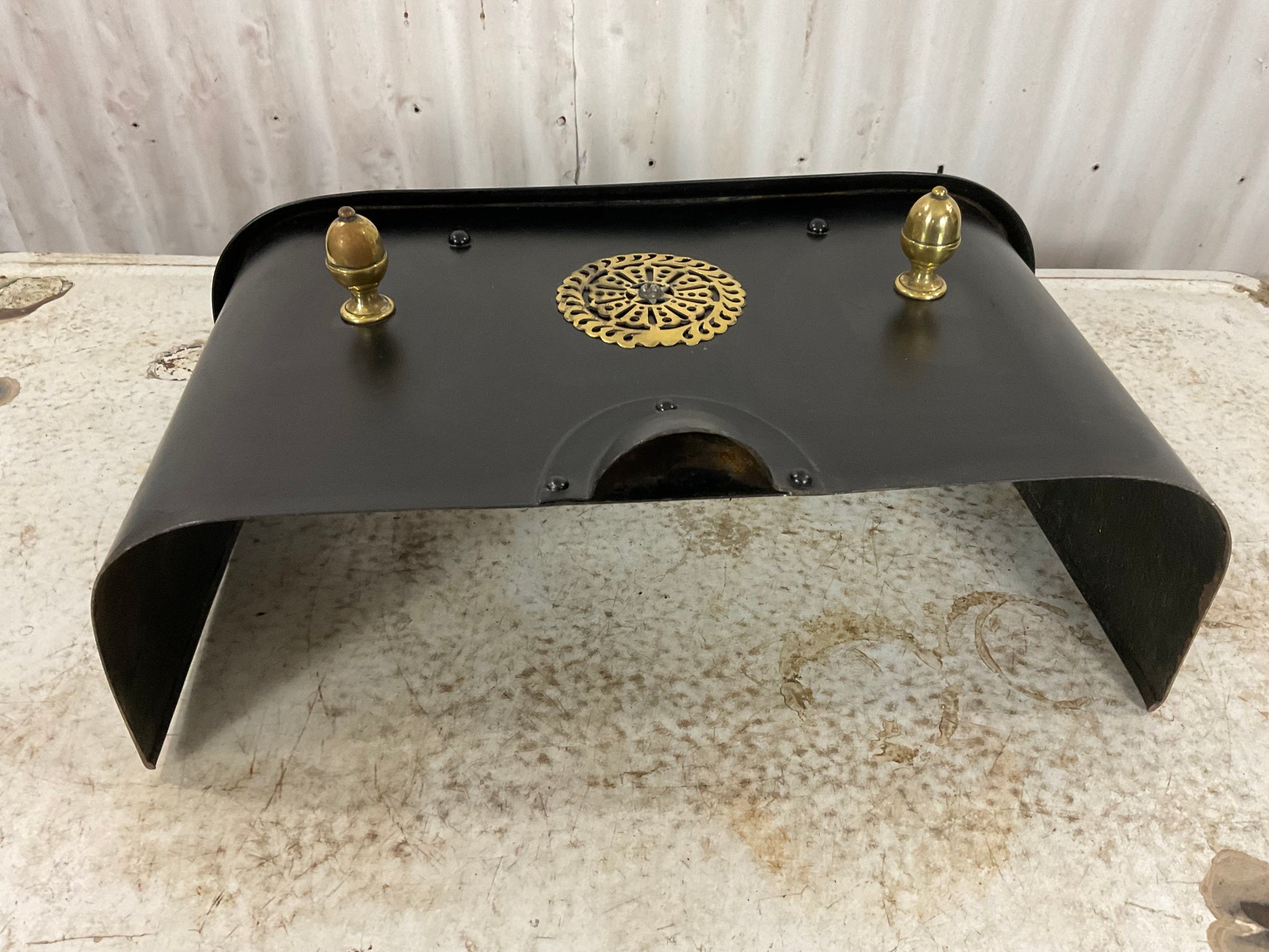 Antique Victorian 1870’s Fireplace Metal Foot Warmer - view 7