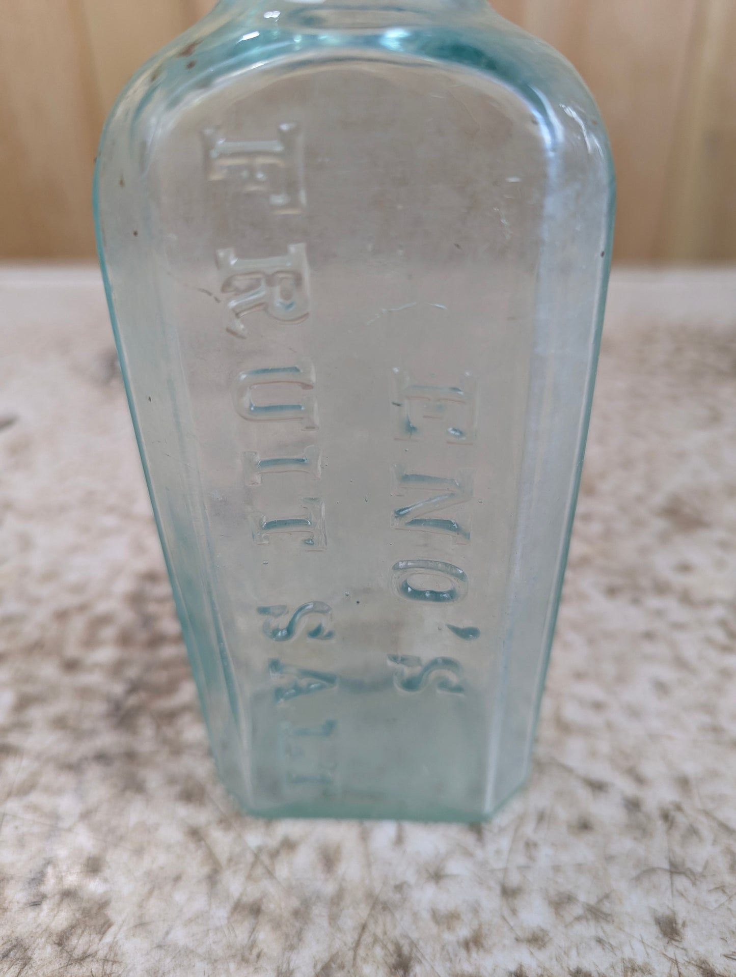 Antique Victorian Enos’ Fruit Salt Glass Bottle - view 2