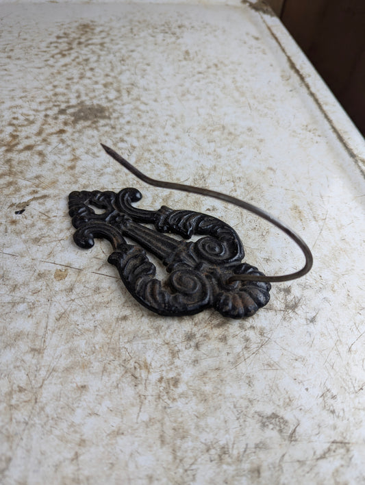 Antique Wall Mounted Cast Iron Receipt Spike