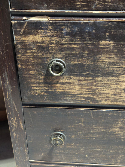 Antique Walnut 4-Drawer Highboy Dresser - view 3