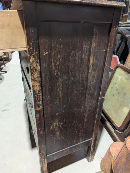 Antique Walnut 4-Drawer Highboy Dresser - view 7