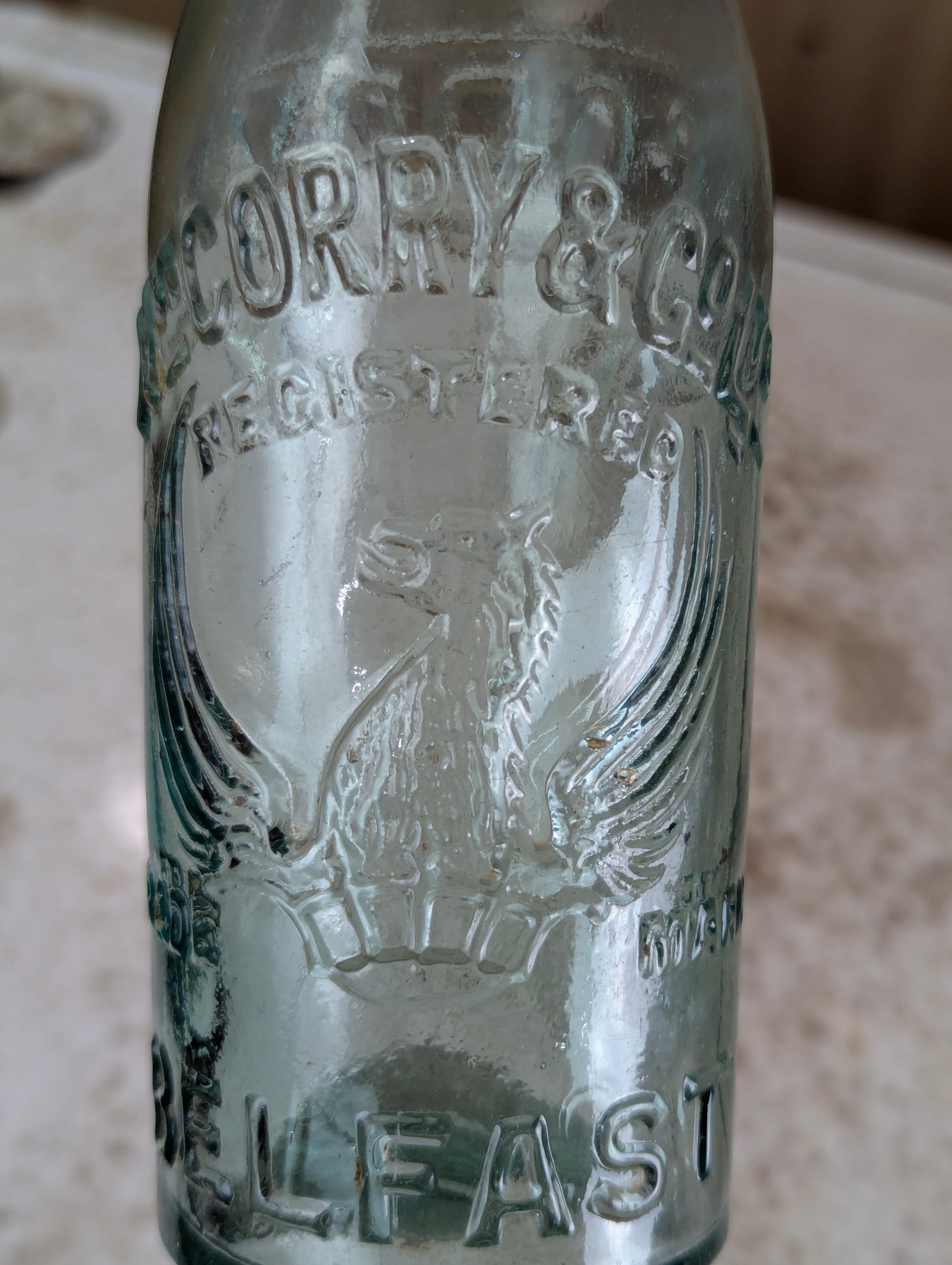 Antique William Corry & Co Mineral Water Soda Bottle - view 5