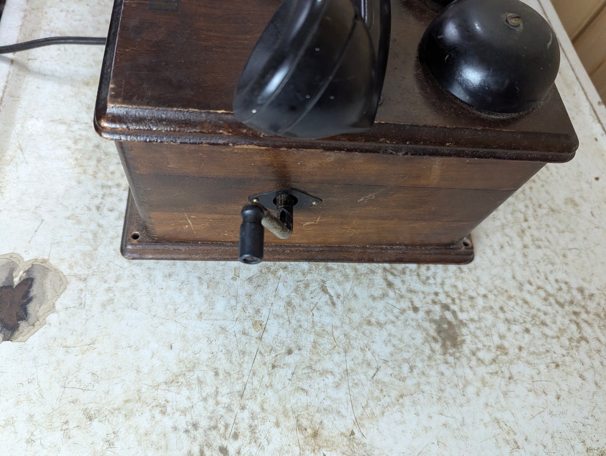 Antique Wood Northern Electric Telephone Box - view 2