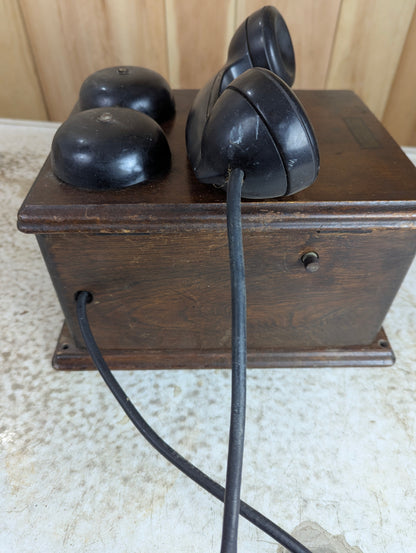 Antique Wood Northern Electric Telephone Box - view 4