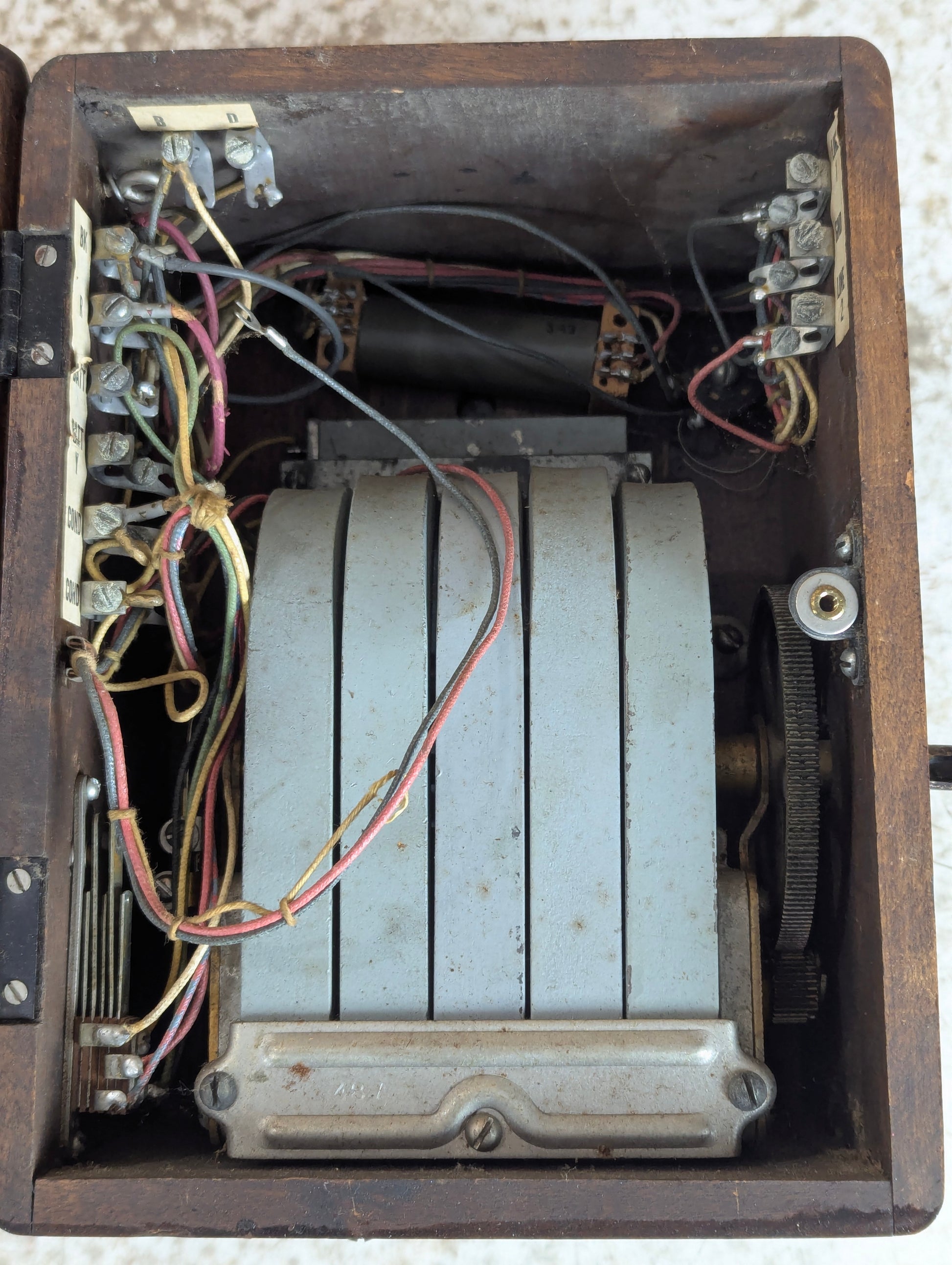 Antique Wood Northern Electric Telephone Box - view 7