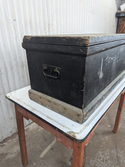 Antique Wooden Carpenter’s Trunk - view 3