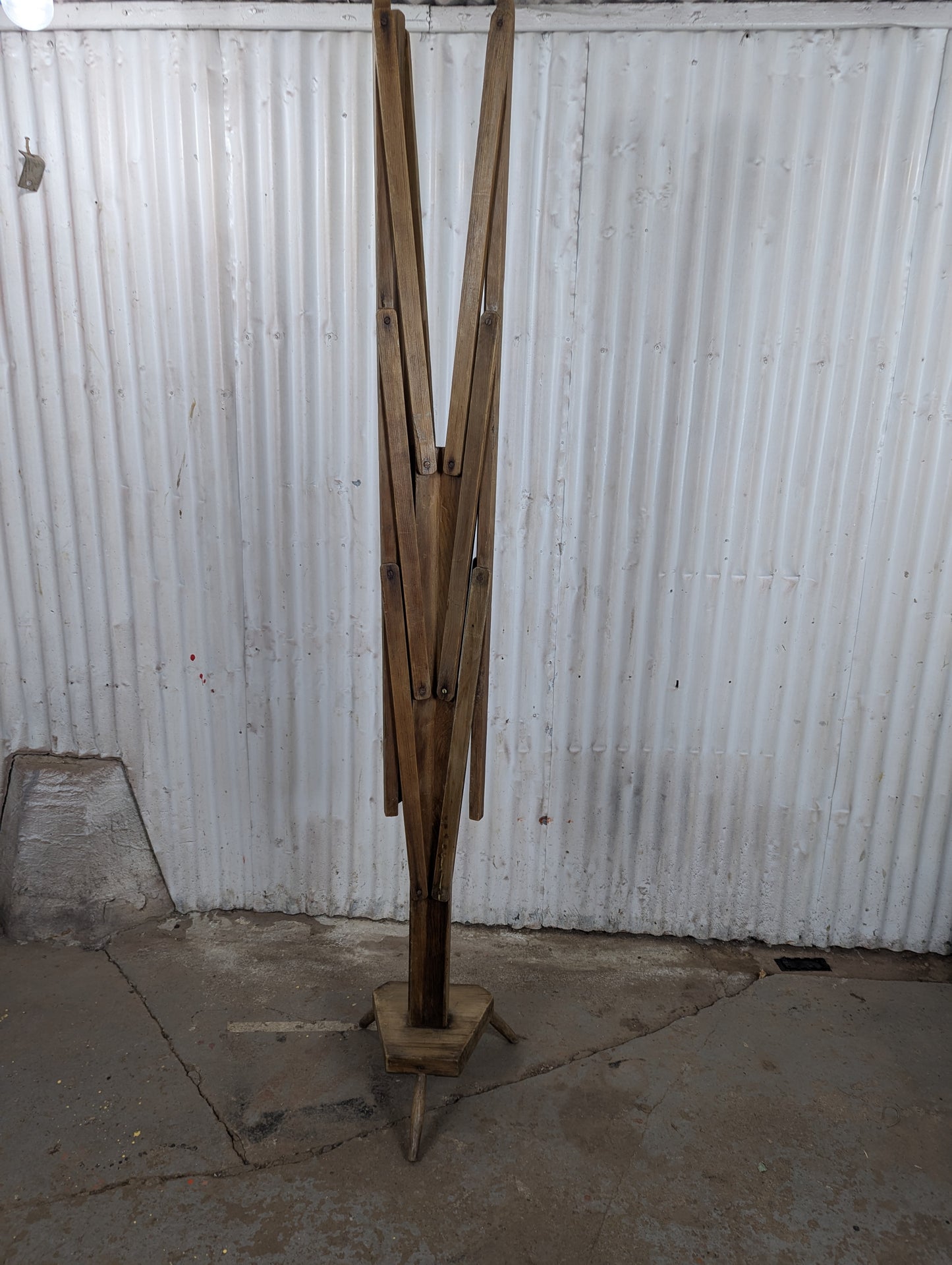Antique Wooden Drying Rack - view 2