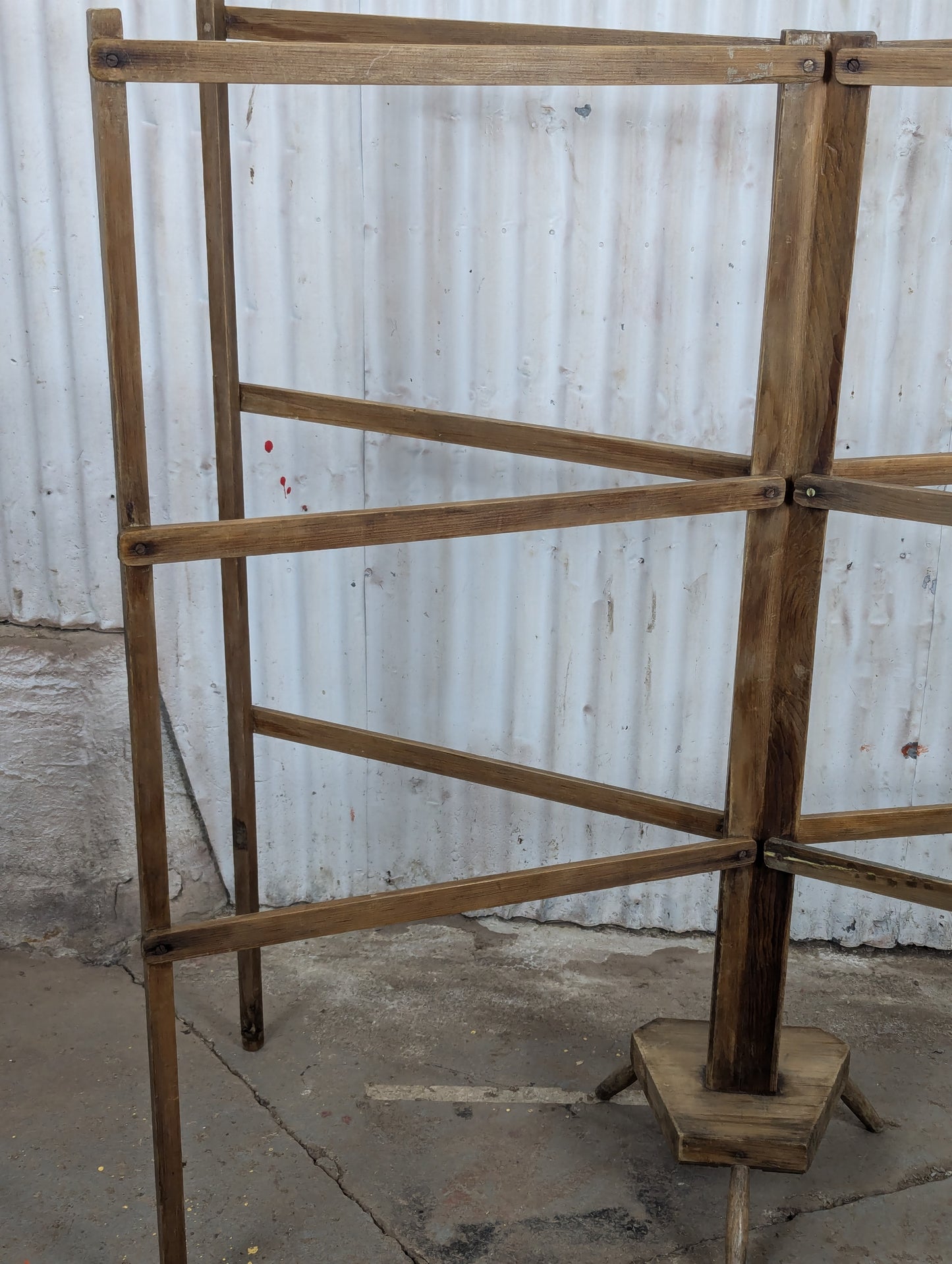 Antique Wooden Drying Rack - view 3