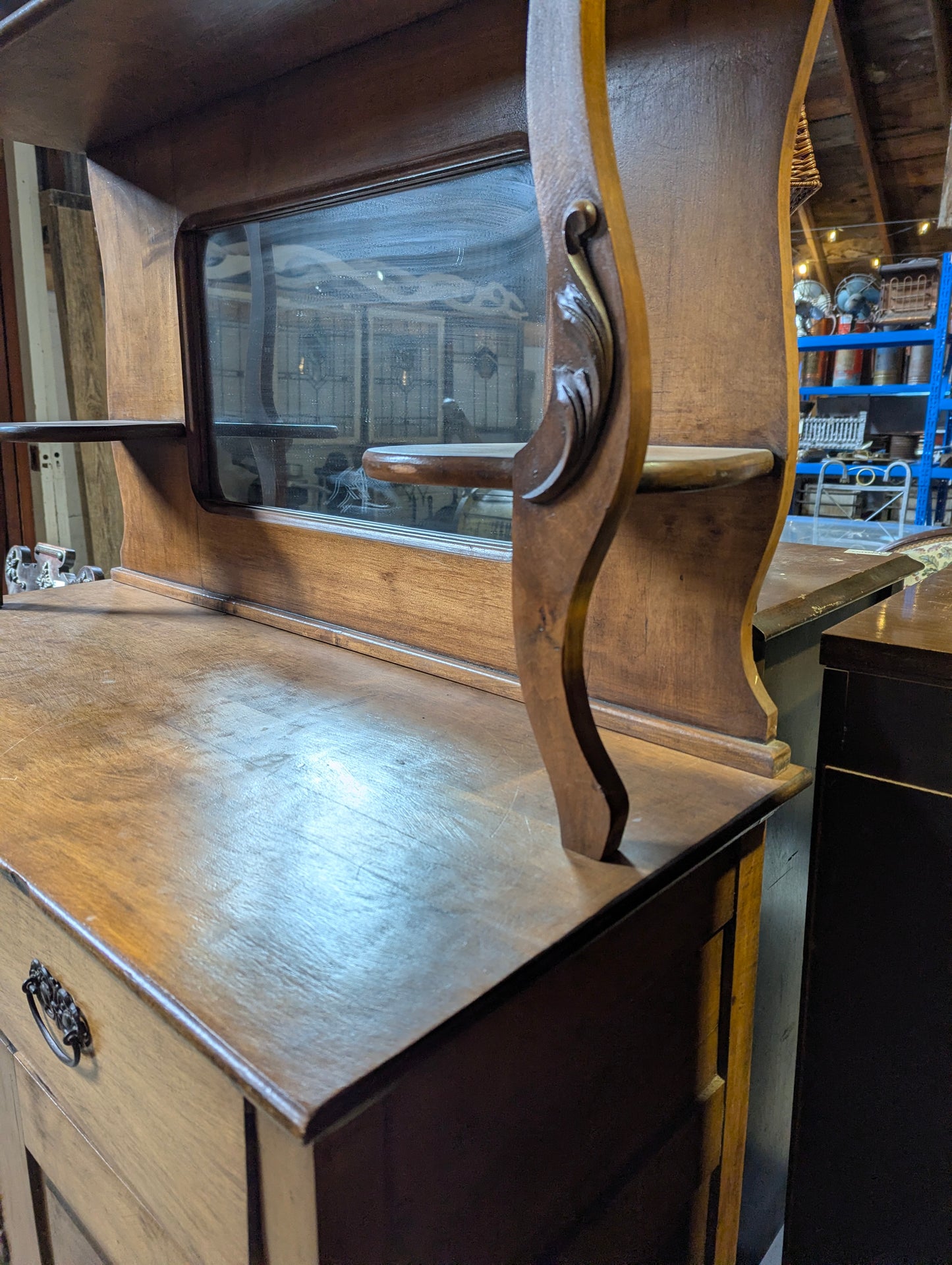 Antique Wooden Sideboard - view 4