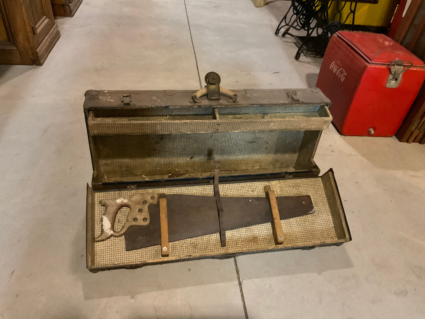 Antique Wooden Tool Box