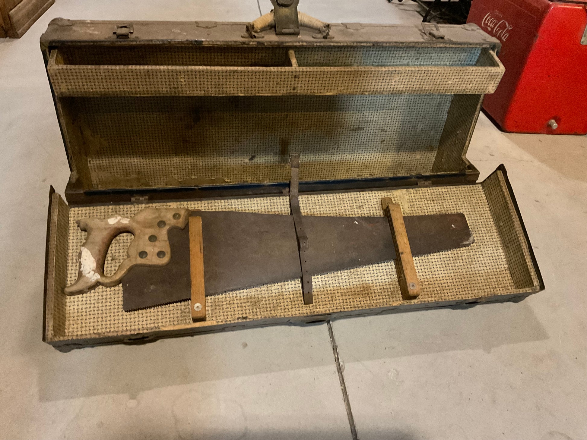 Antique Wooden Tool Box - view 3