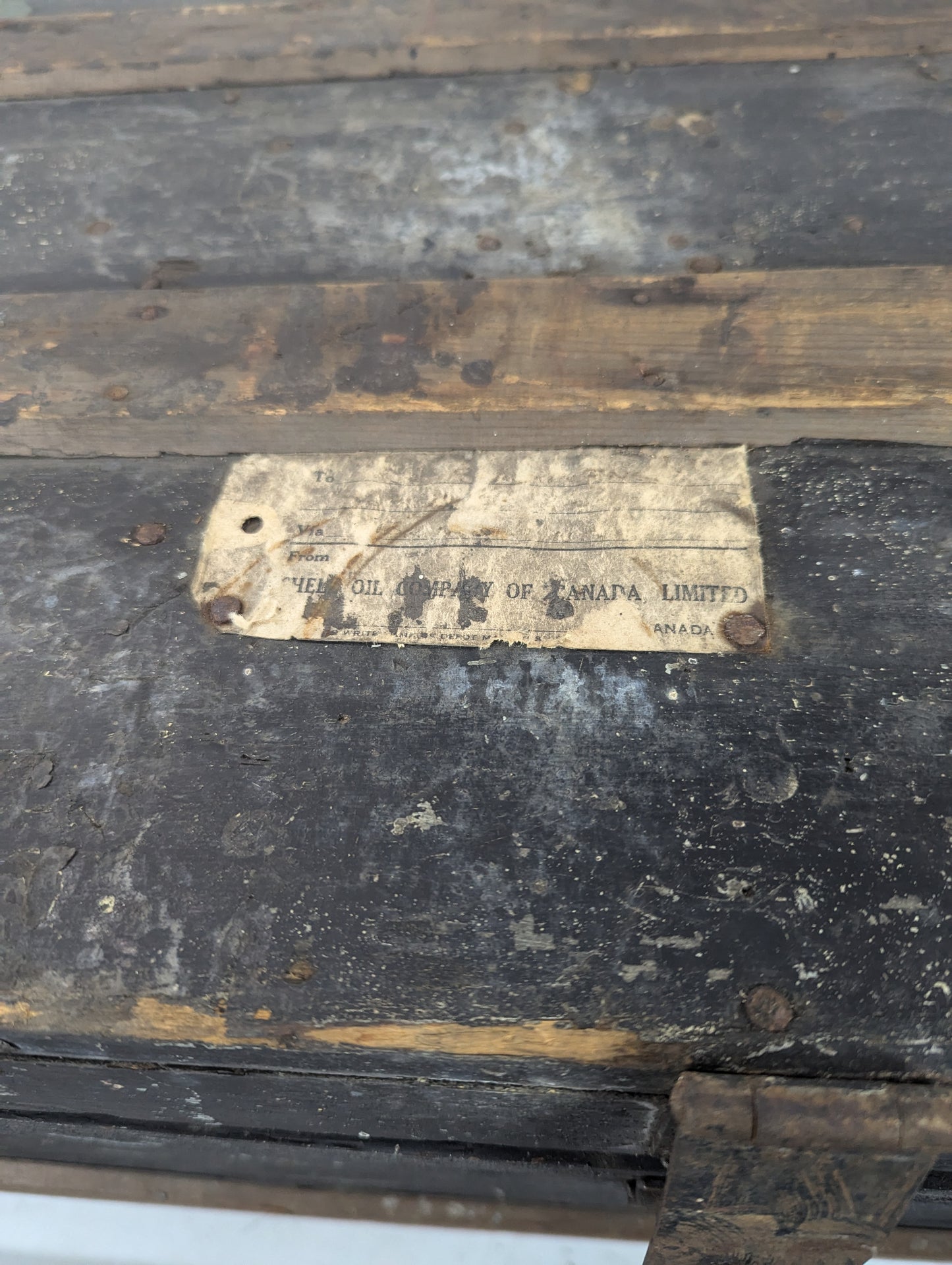 Antique Wooden Trunk - view 7