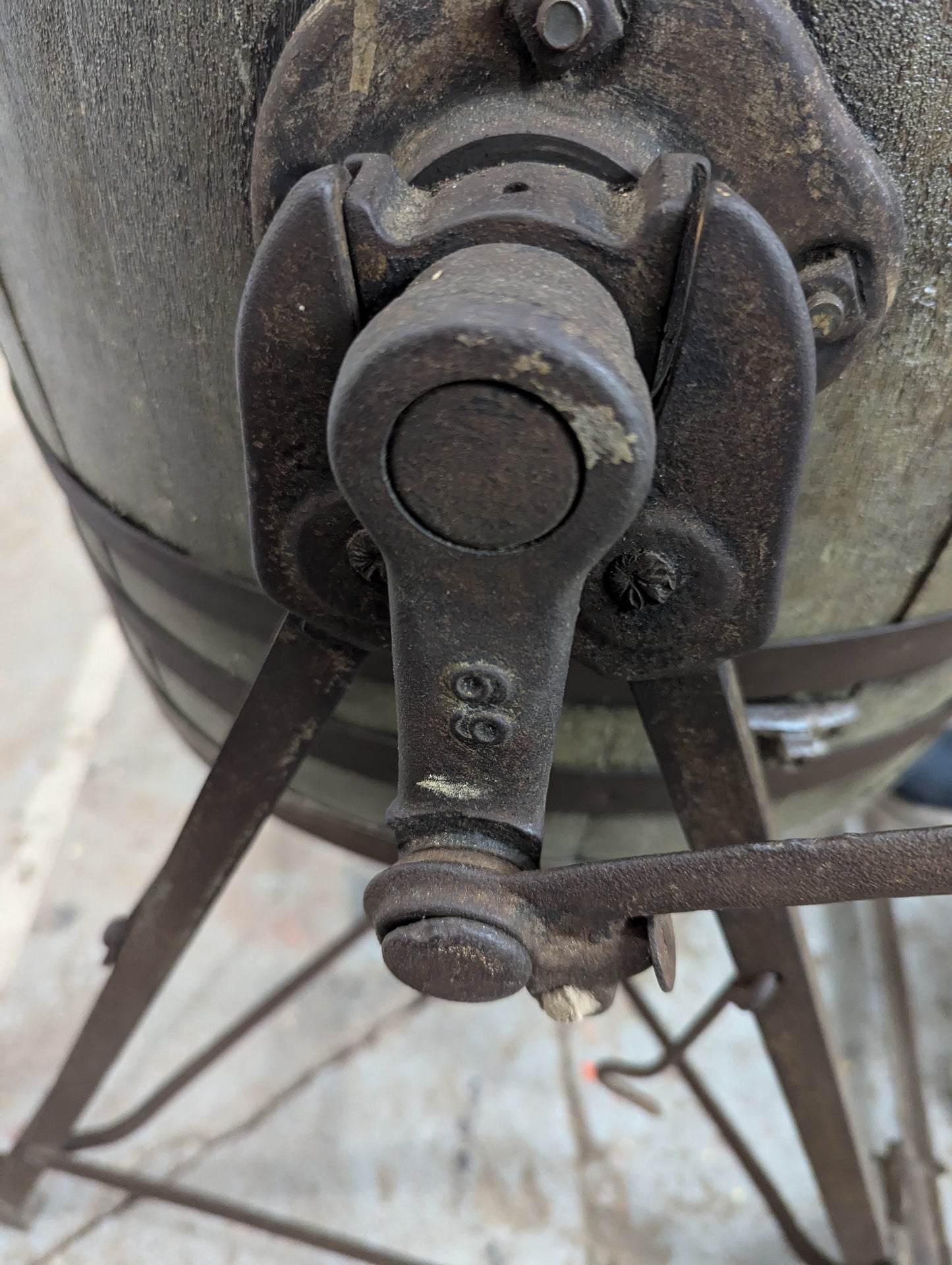 Antique Wooden Tumbling Butter Churn - view 3