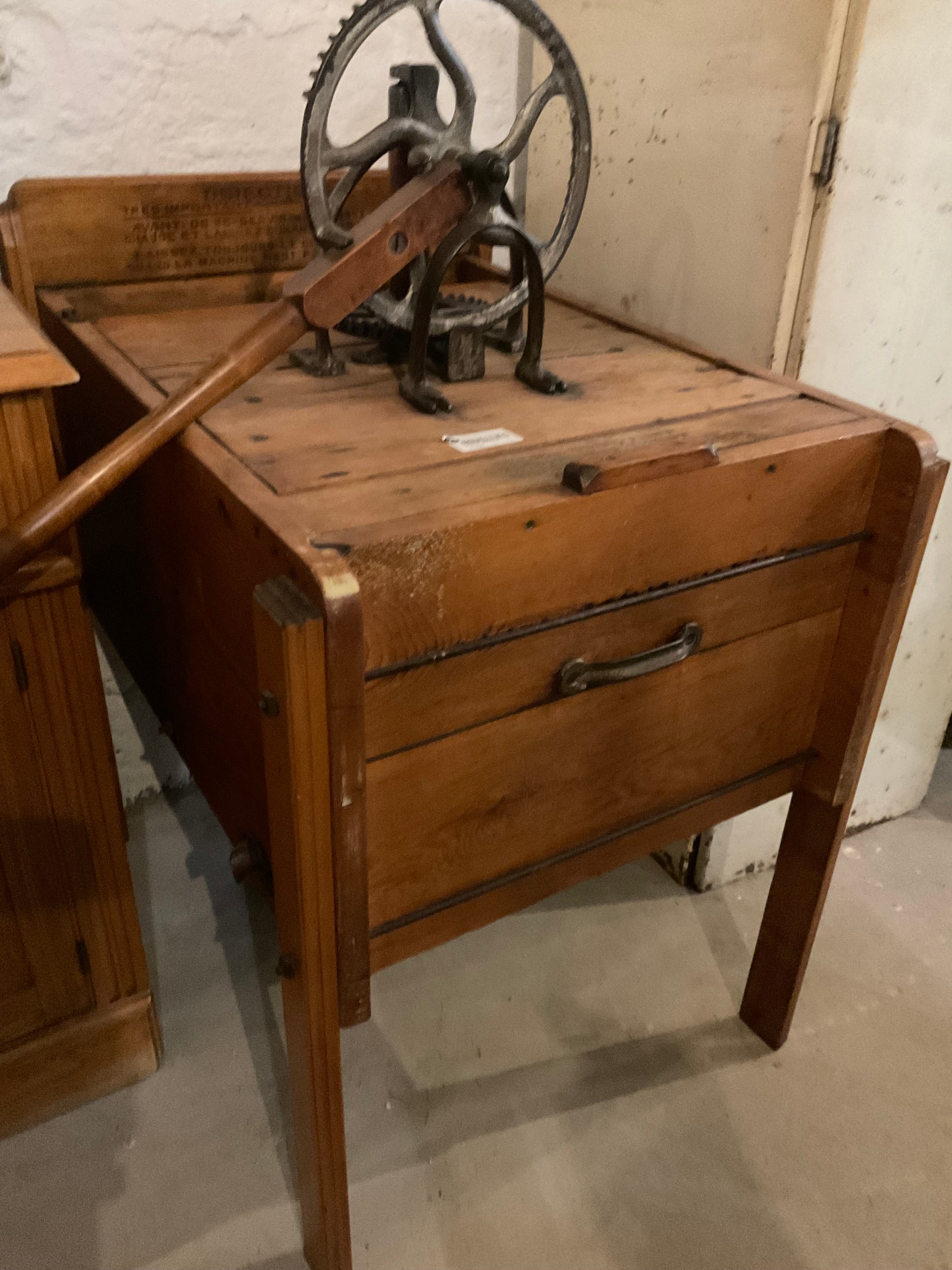 Antique Wooden Washing Machine - view 2