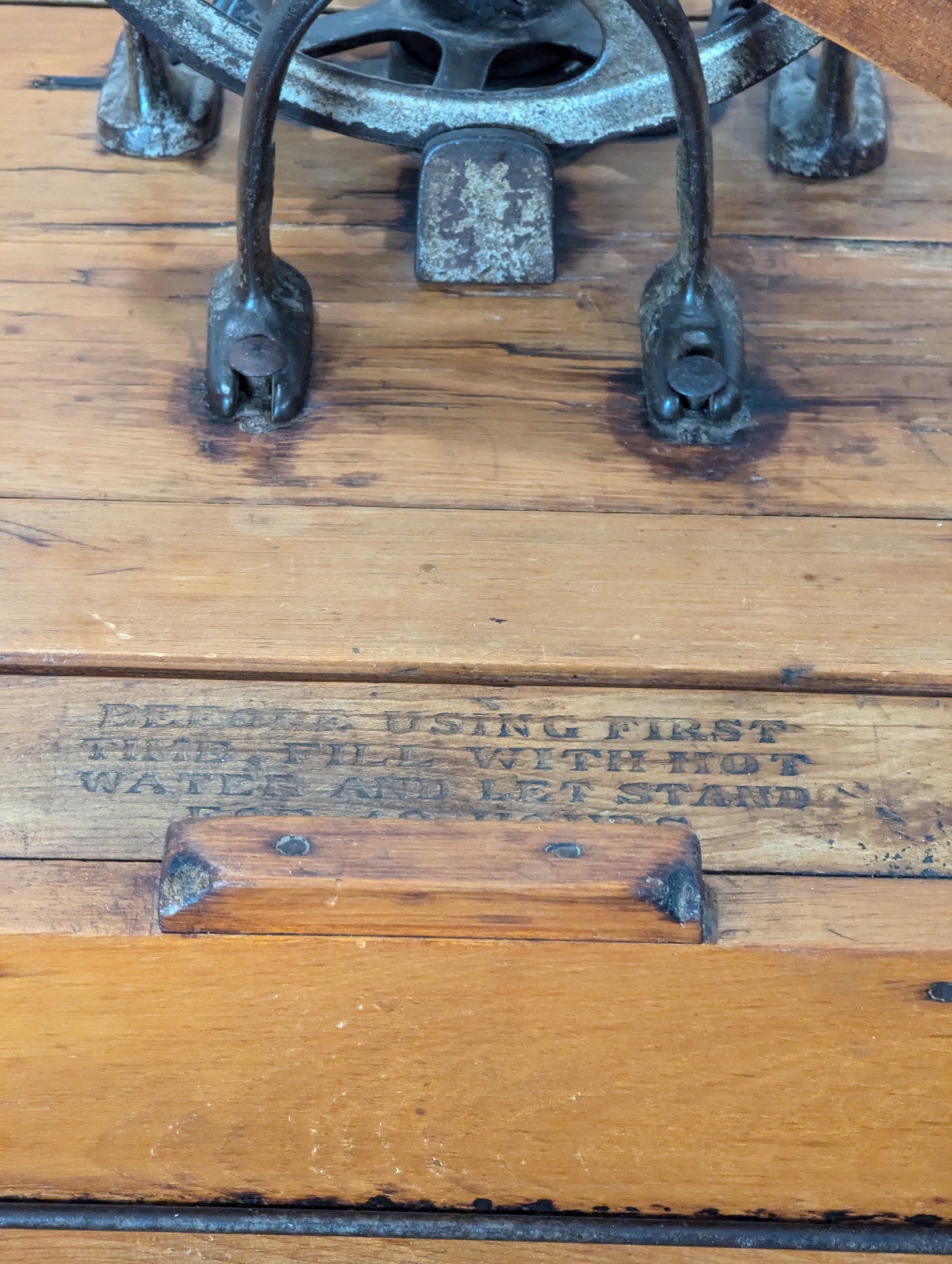 Antique Wooden Washing Machine - view 5