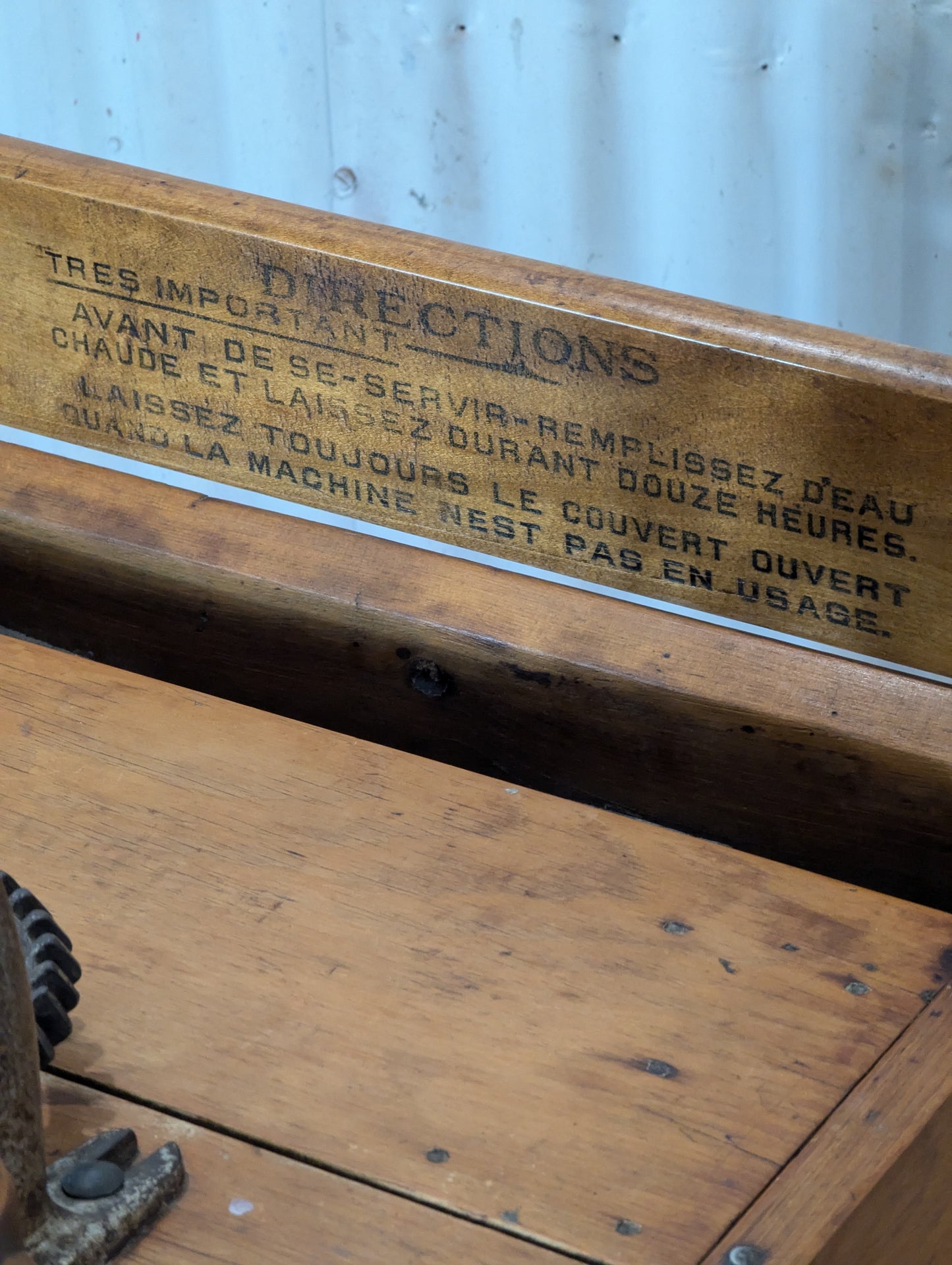 Antique Wooden Washing Machine - view 8