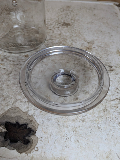 Antique Wrigley's Spearmint Glass Jar with Lid - view 3