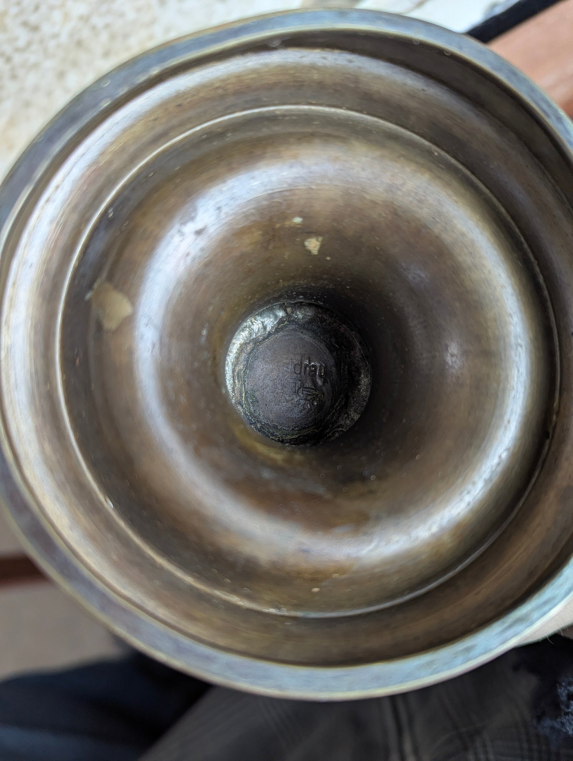 Art Nouveau 13” Copper & Brass Urn - view 5