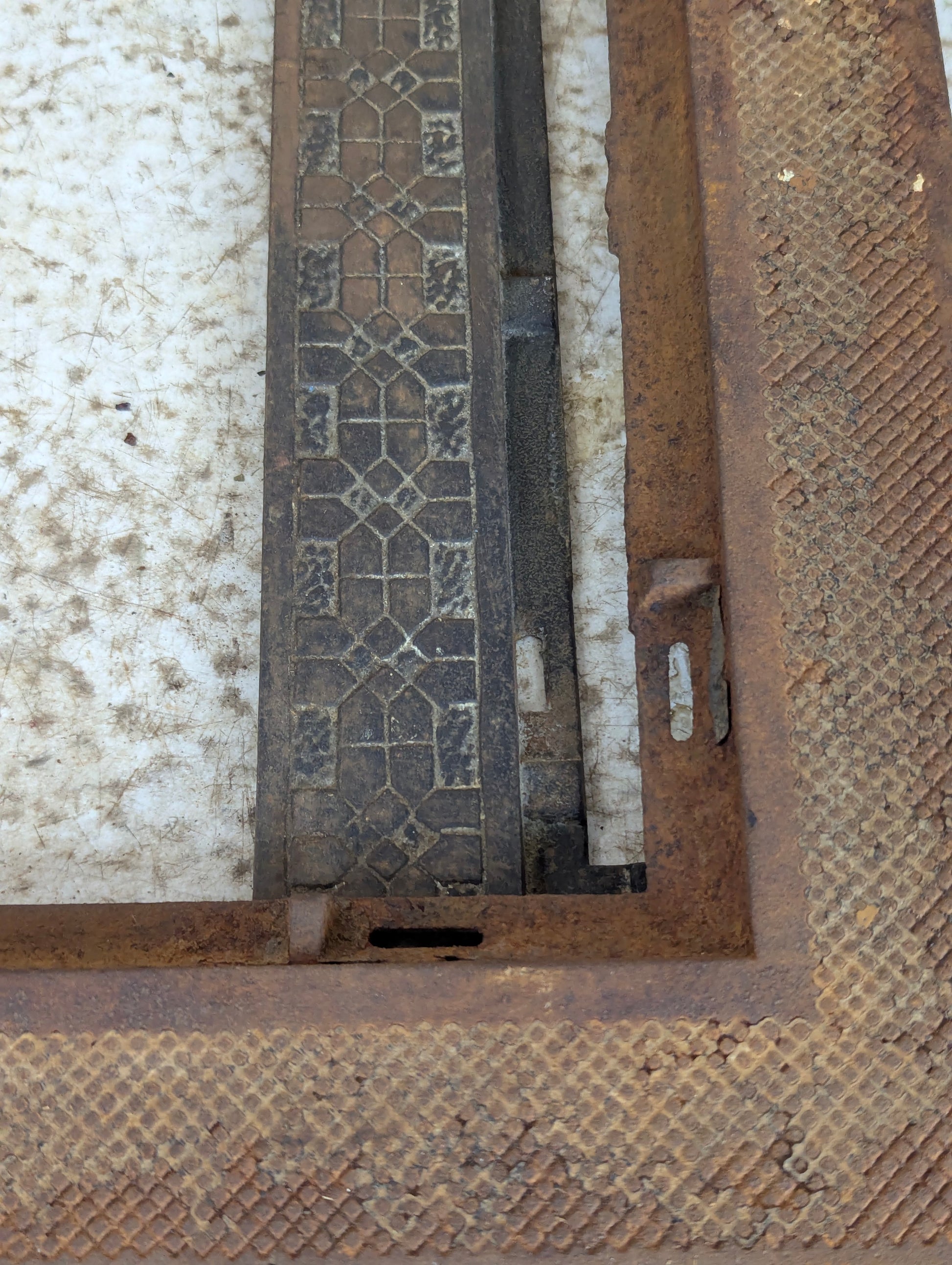 Assorted Cast Iron Floor or Heat Register Grate Frames - view 3