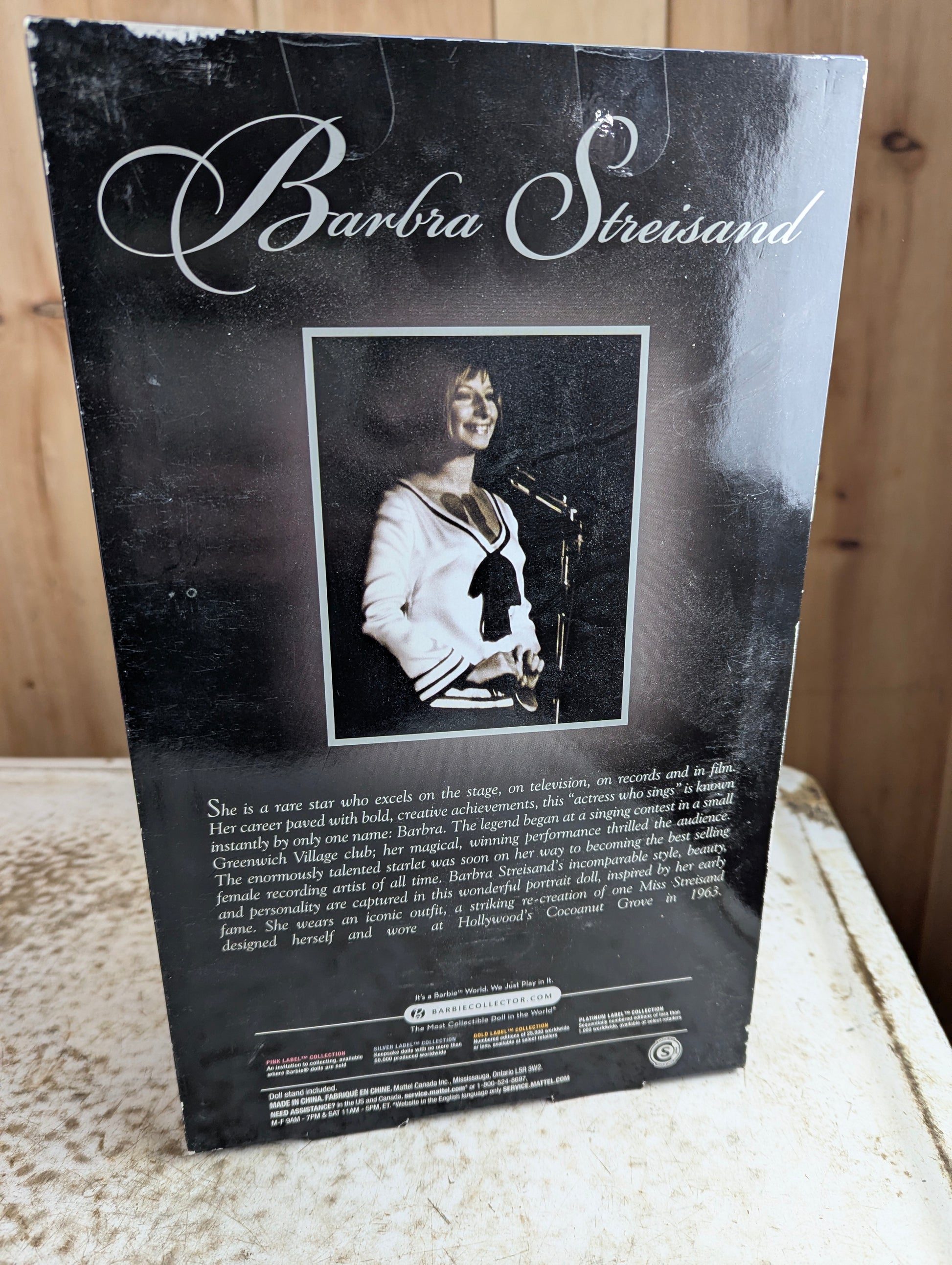 Barbra Streisand Barbie Doll Pink Label Mattel N6574 NFRB - view 3
