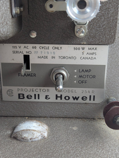 Bell and Howell Model 254R 8mm Movie Projector - No Lamp - view 3