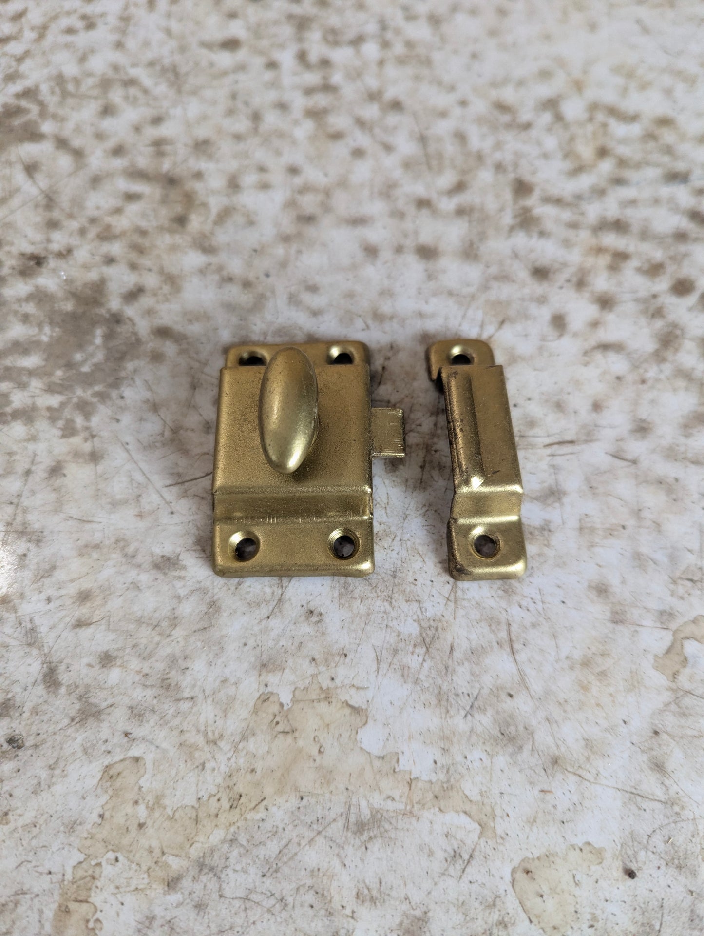 Brass Cabinet Turn Latch - New Old Stock