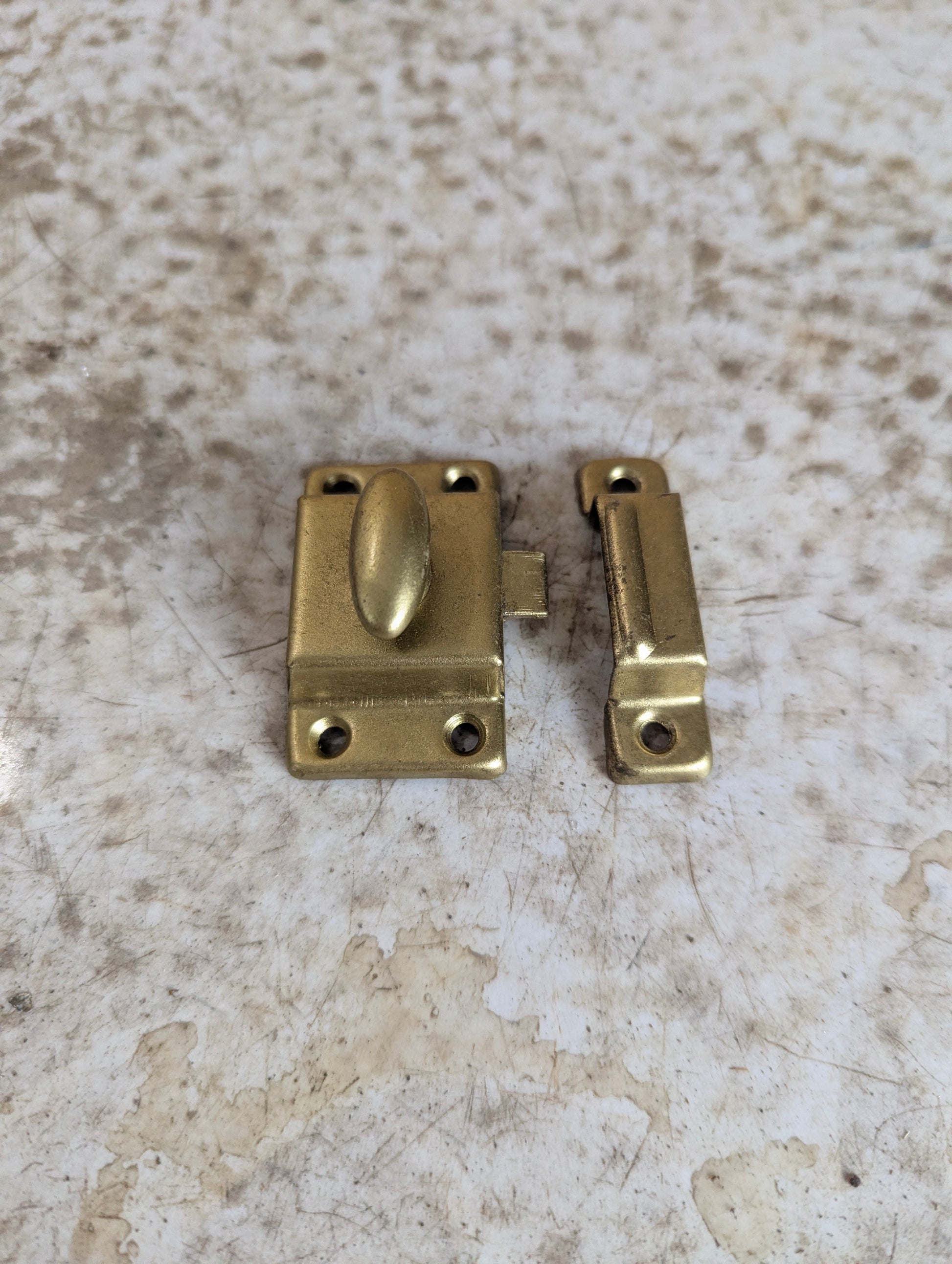 Brass Cabinet Turn Latch - New Old Stock