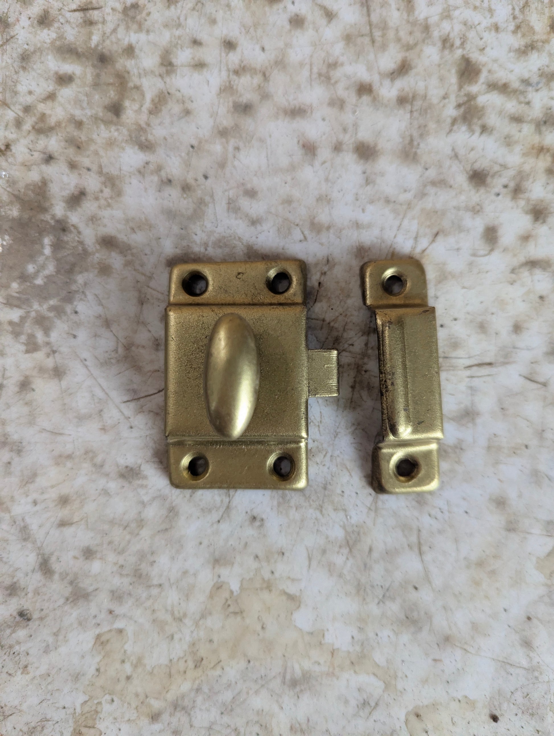 Brass Cabinet Turn Latch - New Old Stock - view 2