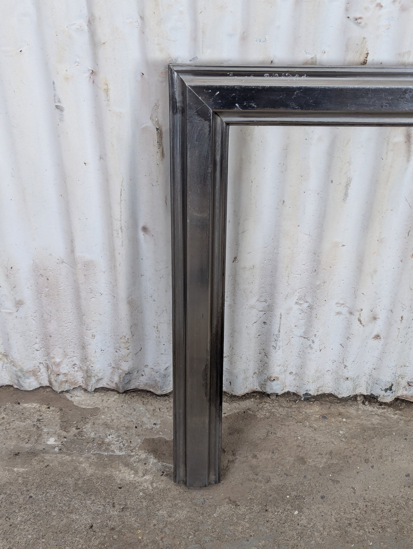 Cast Iron Metal Framed Fireplace Front - view 2