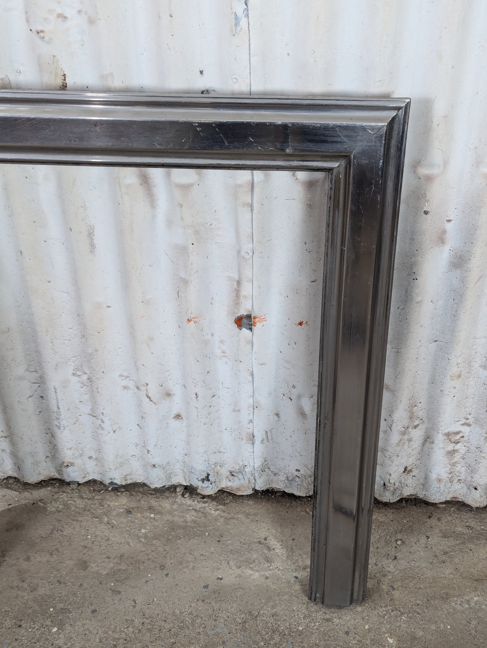 Cast Iron Metal Framed Fireplace Front - view 3
