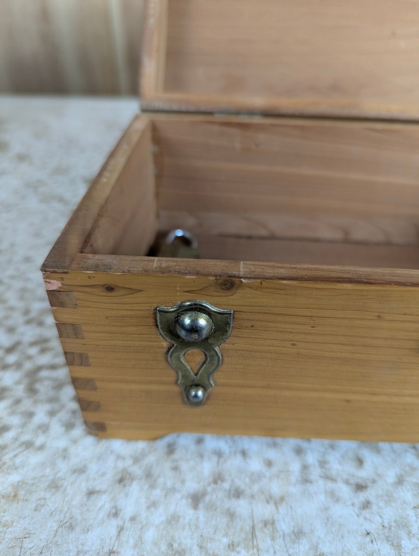 Cedar Storage Box with Metal Accents - view 2