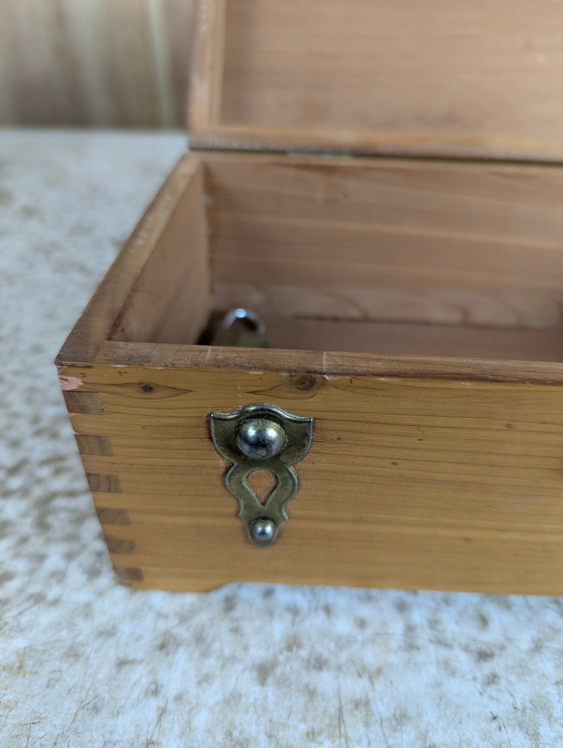 Cedar Storage Box with Metal Accents - view 2