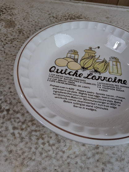 Ceramic Quiche Lorraine Recipe Baking Dish - view 2