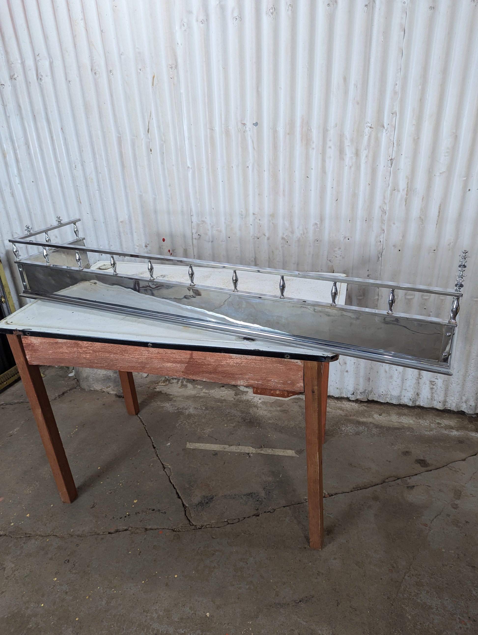 Chrome Fireplace Fender