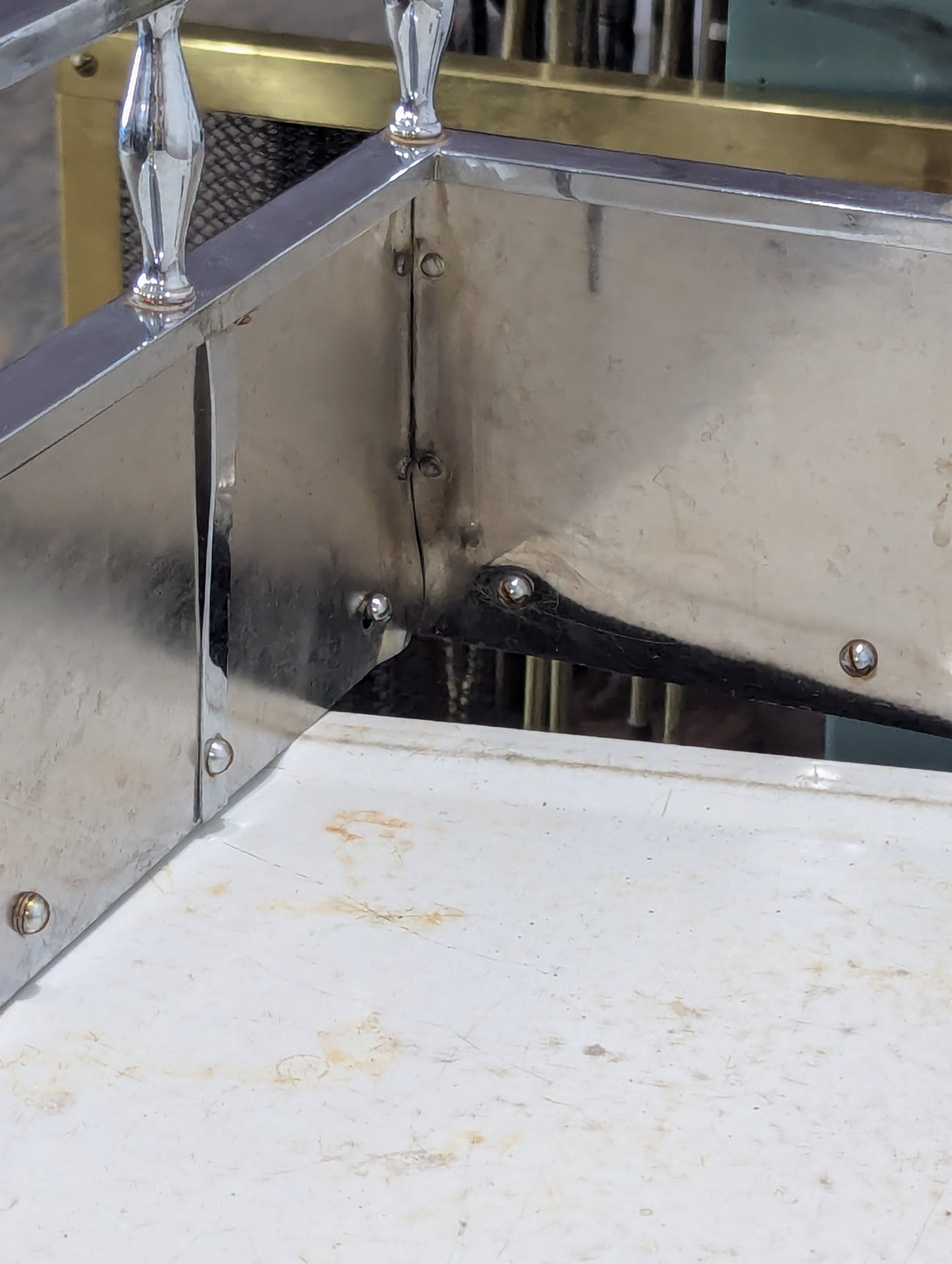 Chrome Fireplace Fender - view 5