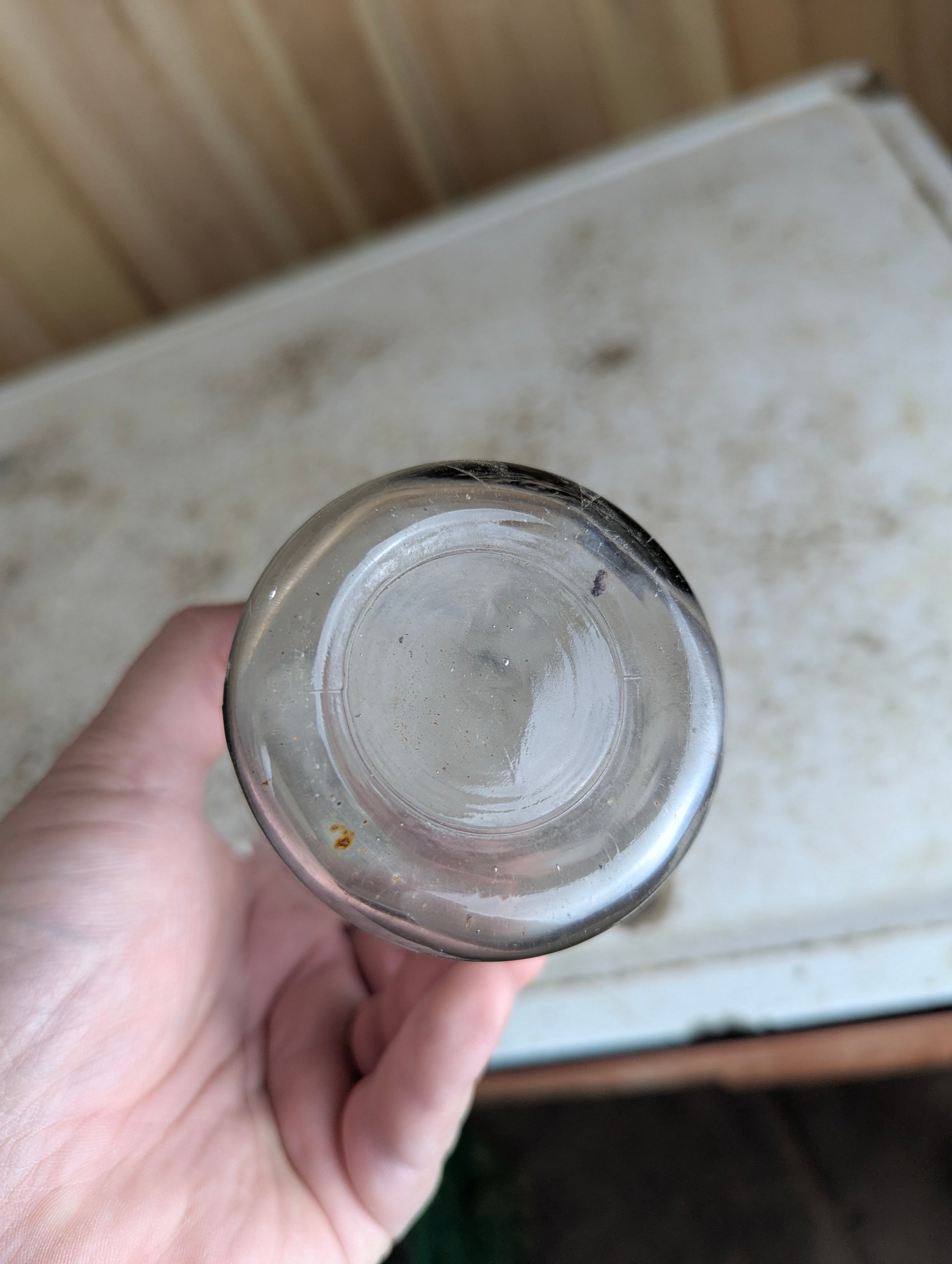 Citrate of Magnesia Glass Medicine Bottle with Ceramic & Wire Bail Stopper - view 4