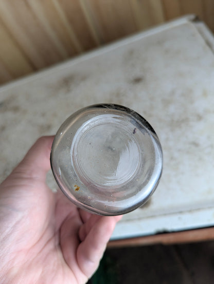 Citrate of Magnesia Glass Medicine Bottle with Ceramic & Wire Bail Stopper - view 4