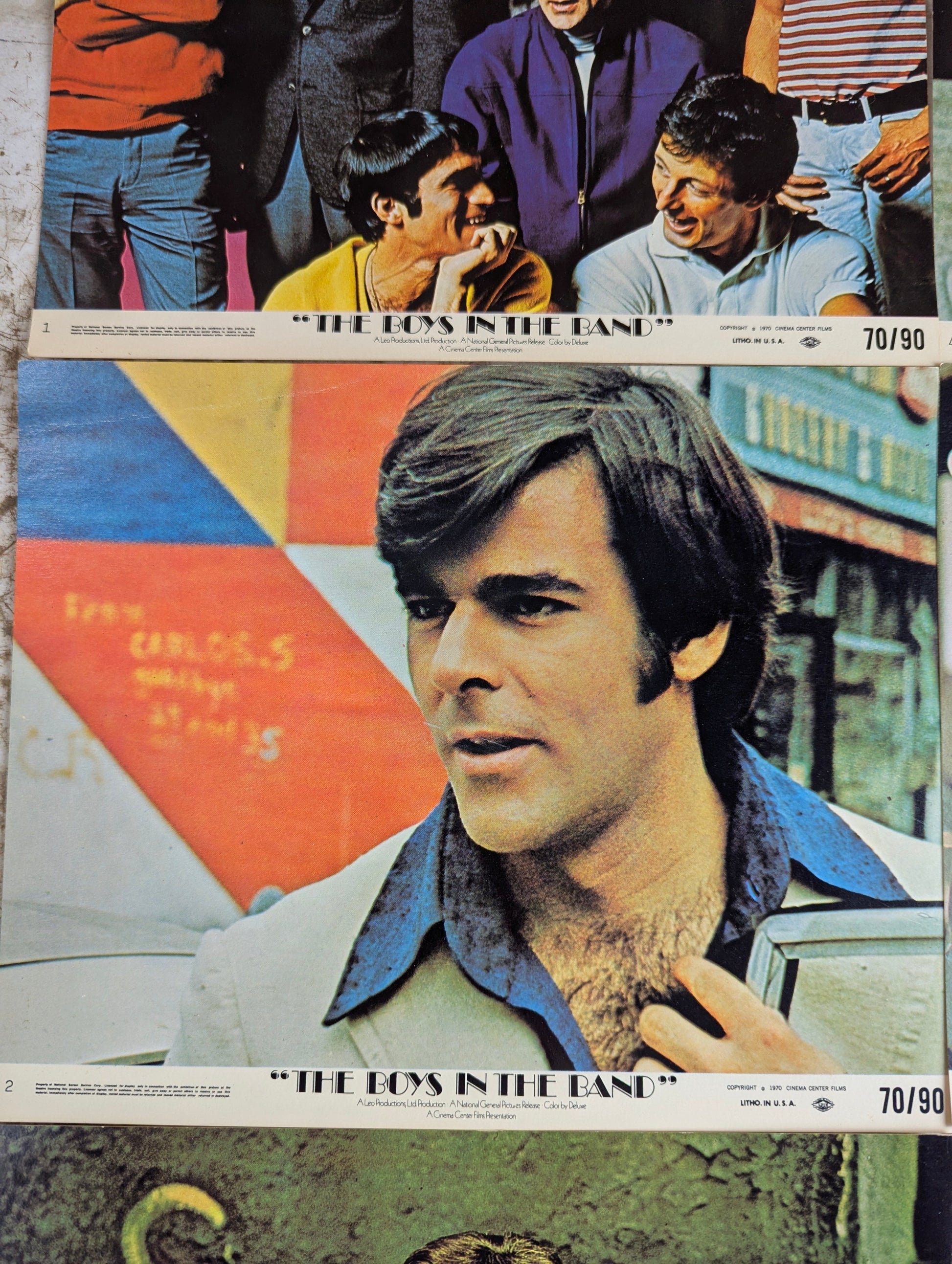 Complete set of 8 Original The Boys in the Band (1970) 8x10 Lobby Cards - view 3