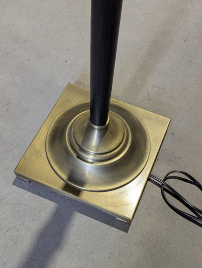 Contemporary 57.5" Ebony and Brass Floor Lamp - view 4