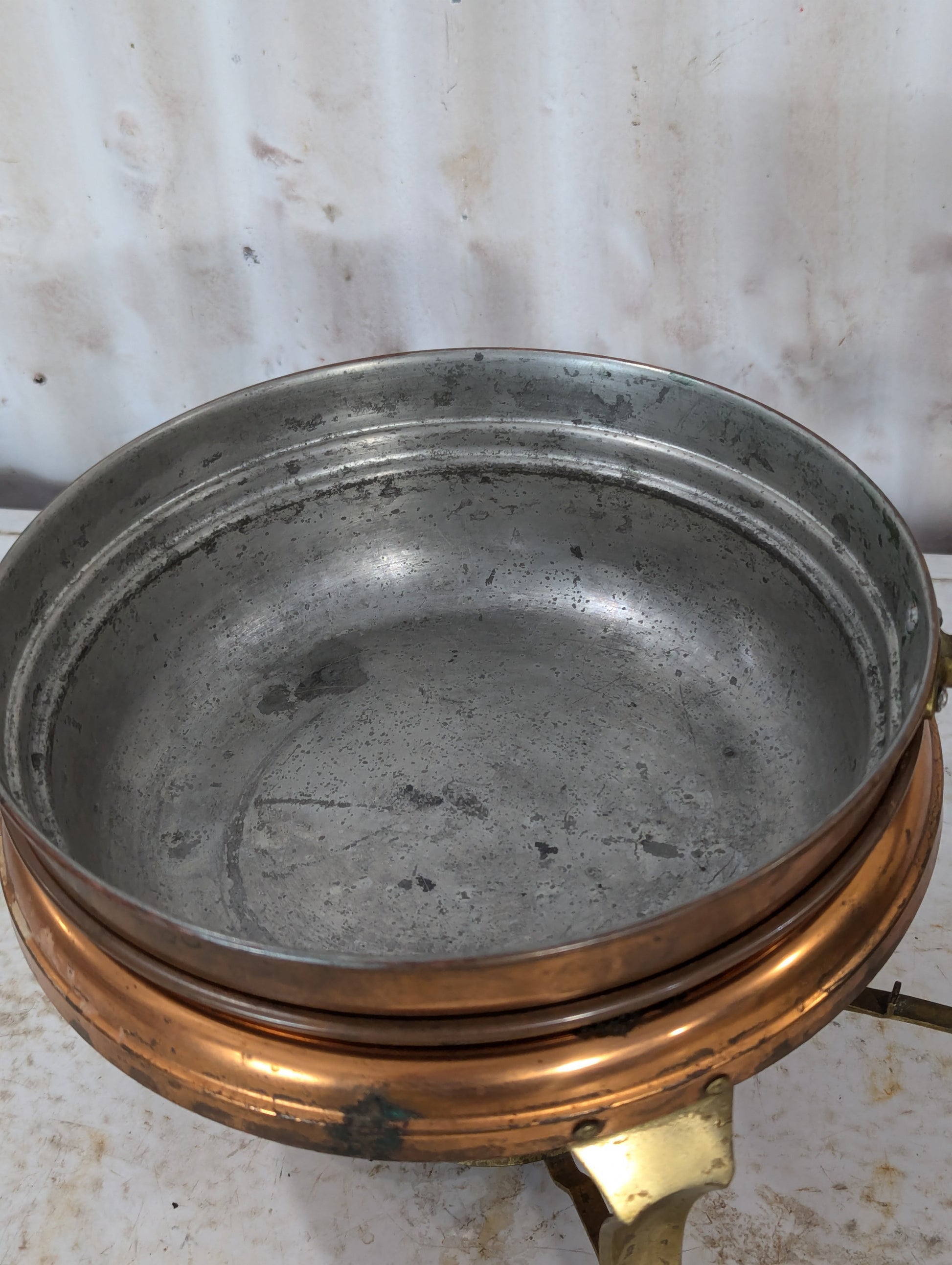 Copper Chafing Dish with Burner - view 2