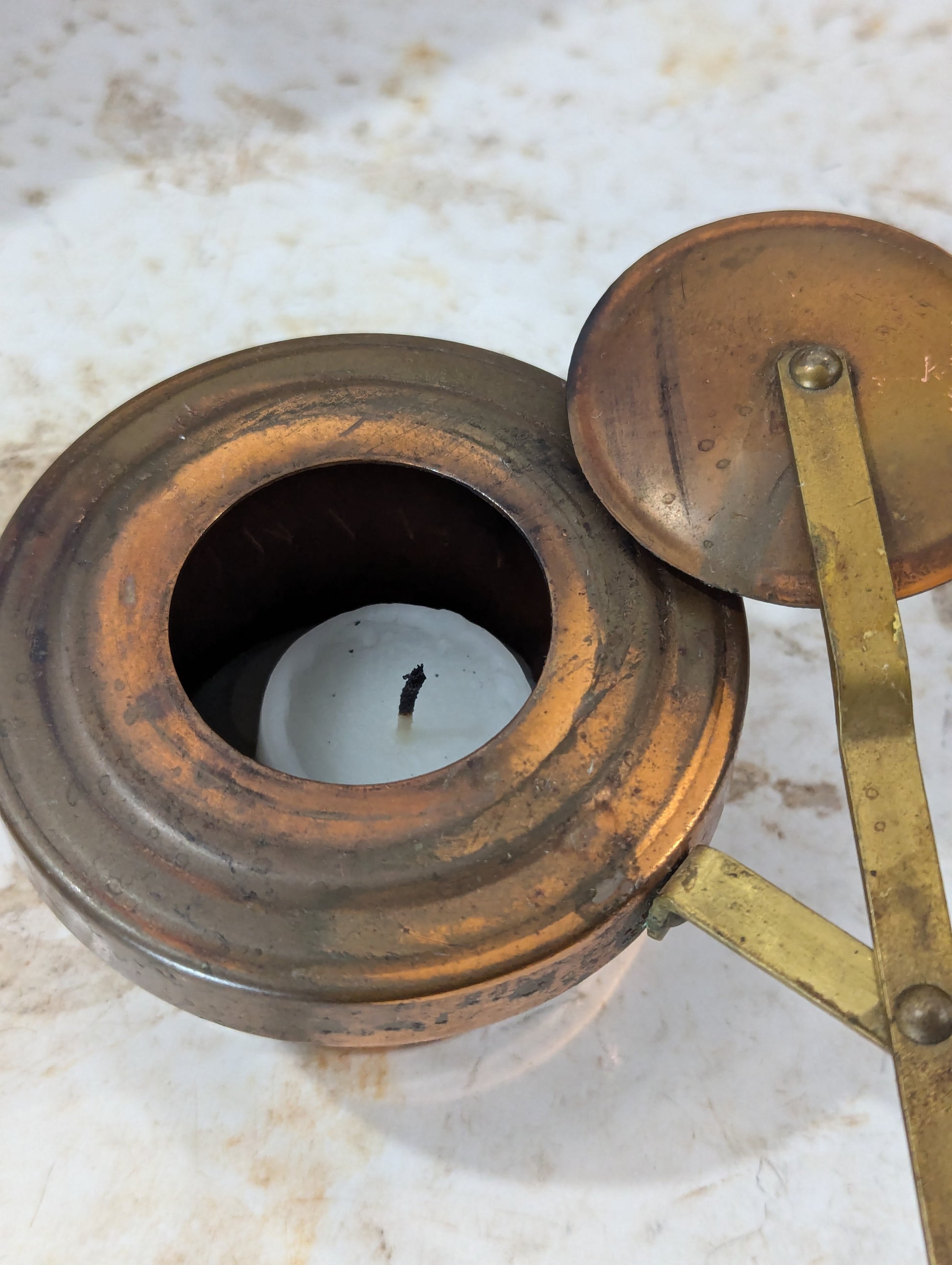 Copper Chafing Dish with Burner - view 5