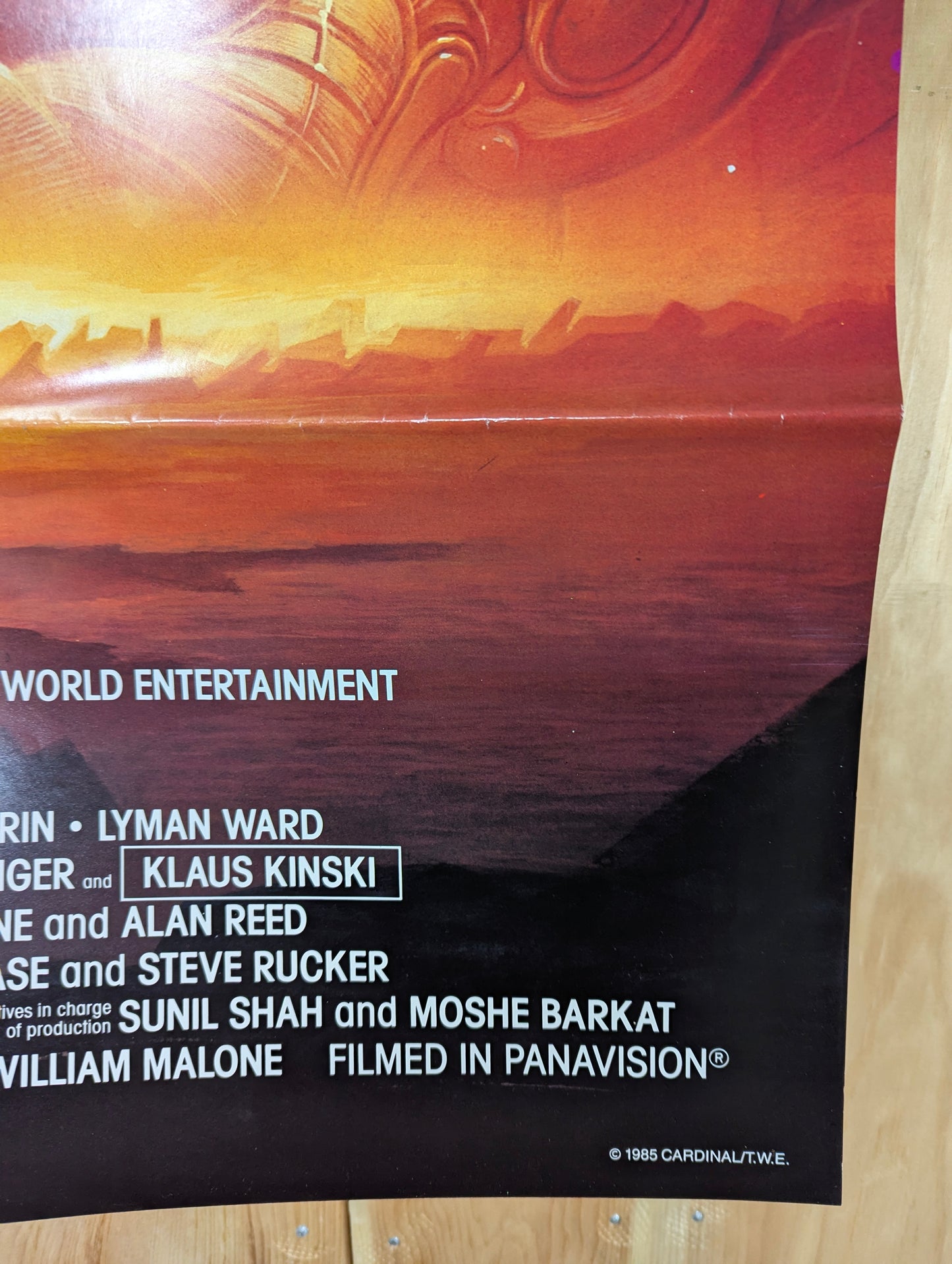 Creature (1985) Retro Original Horror Movie Poster one sheet folded - view 5