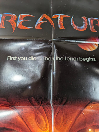 Creature (1985) Retro Original Horror Movie Poster one sheet folded - view 7