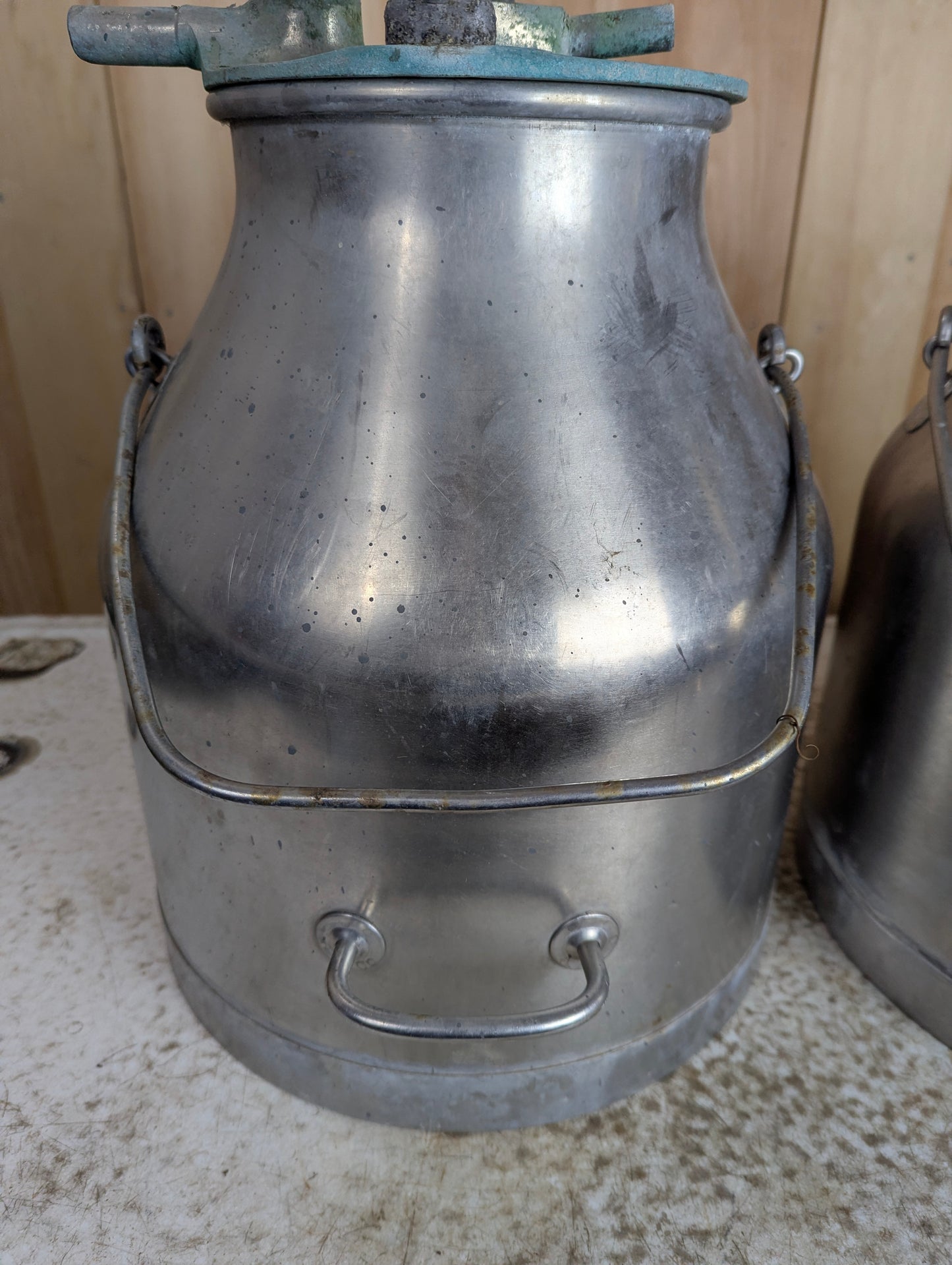 De Laval Stainless Steel 5 Gal. Milking Churn Pail - view 2
